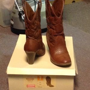 Mission Supply Co Cowboy Brown boots size 7